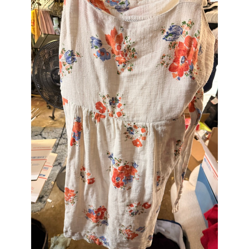 Women's Meadow Rue Dress Size 12 White Floral - Picture 6 of 15